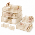 Stackable Cosmetic Drawer Organizer Set