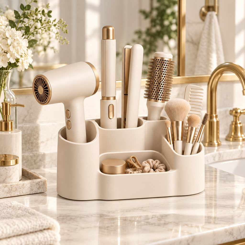 Compact Beauty Tool Counter Dock
