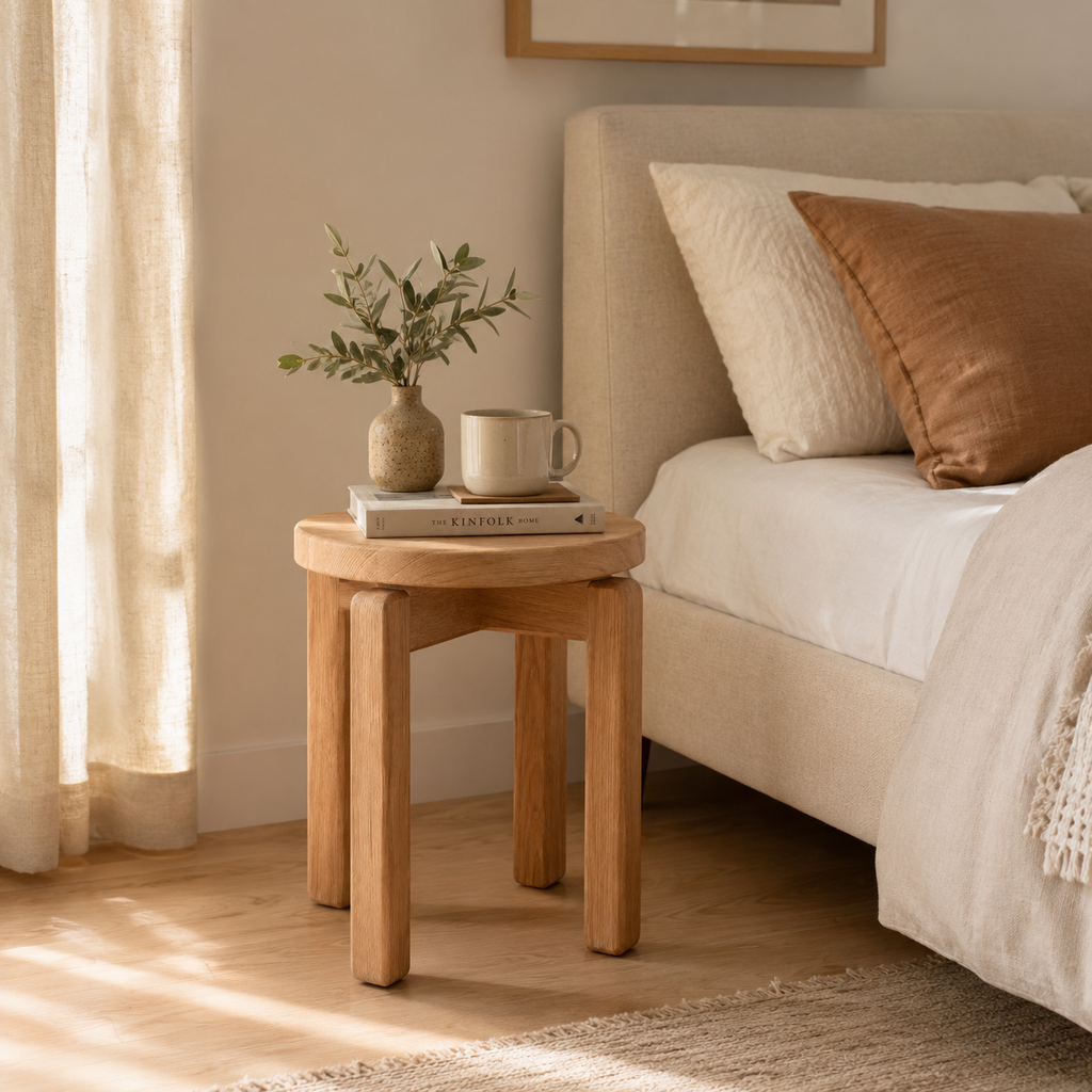 Stackable Wooden Accent Stool