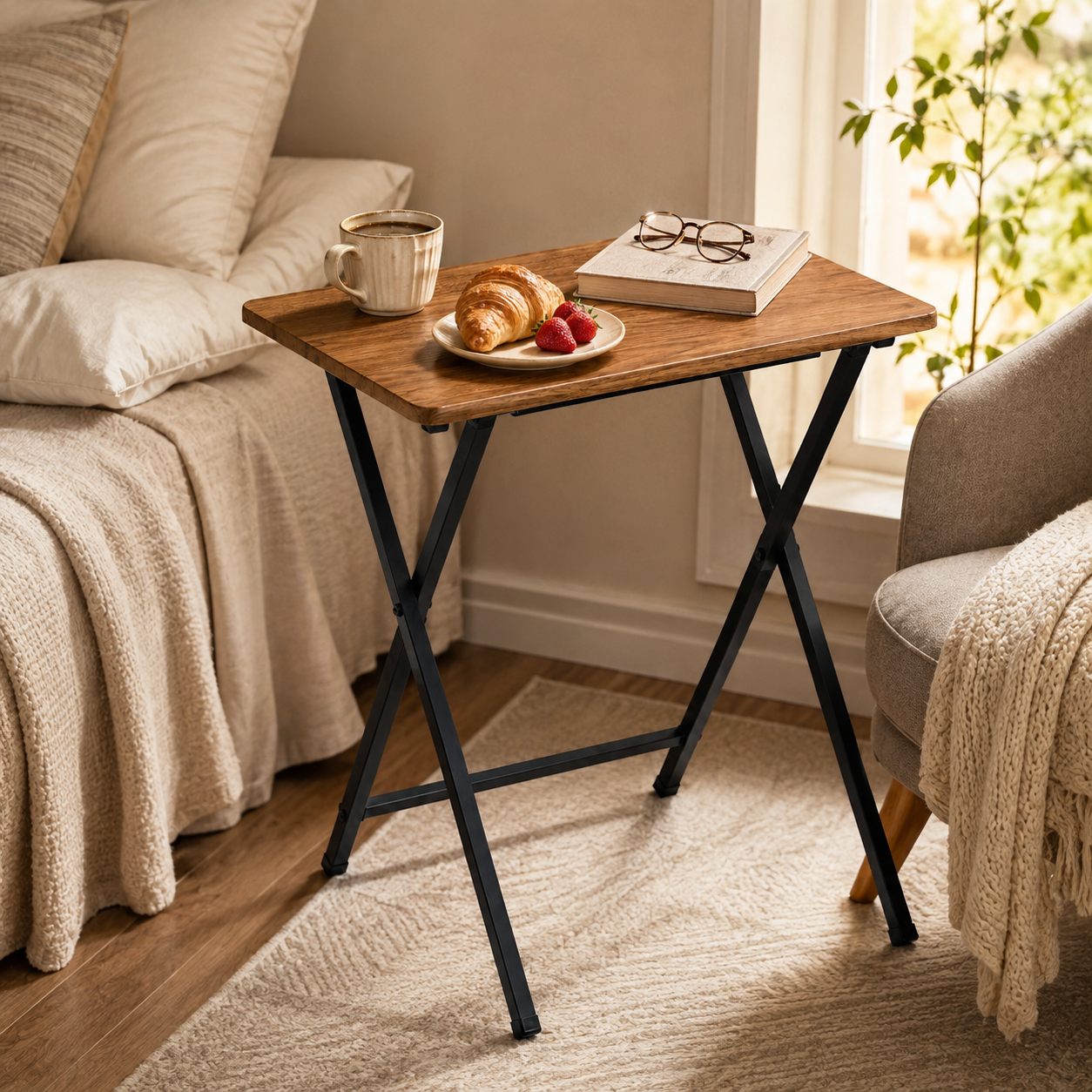 Folding TV Tray Table