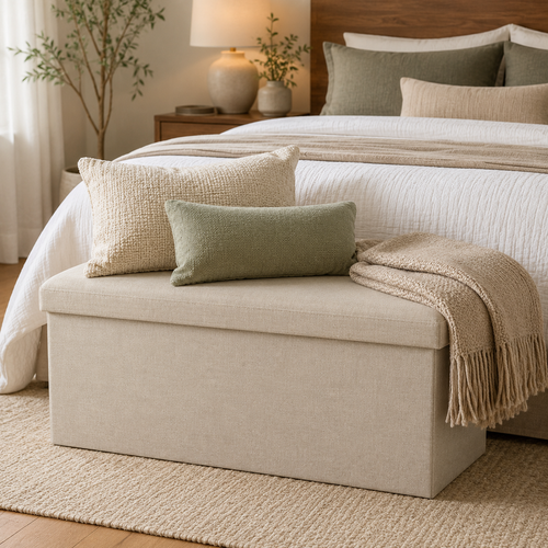 Foldable Storage Ottoman