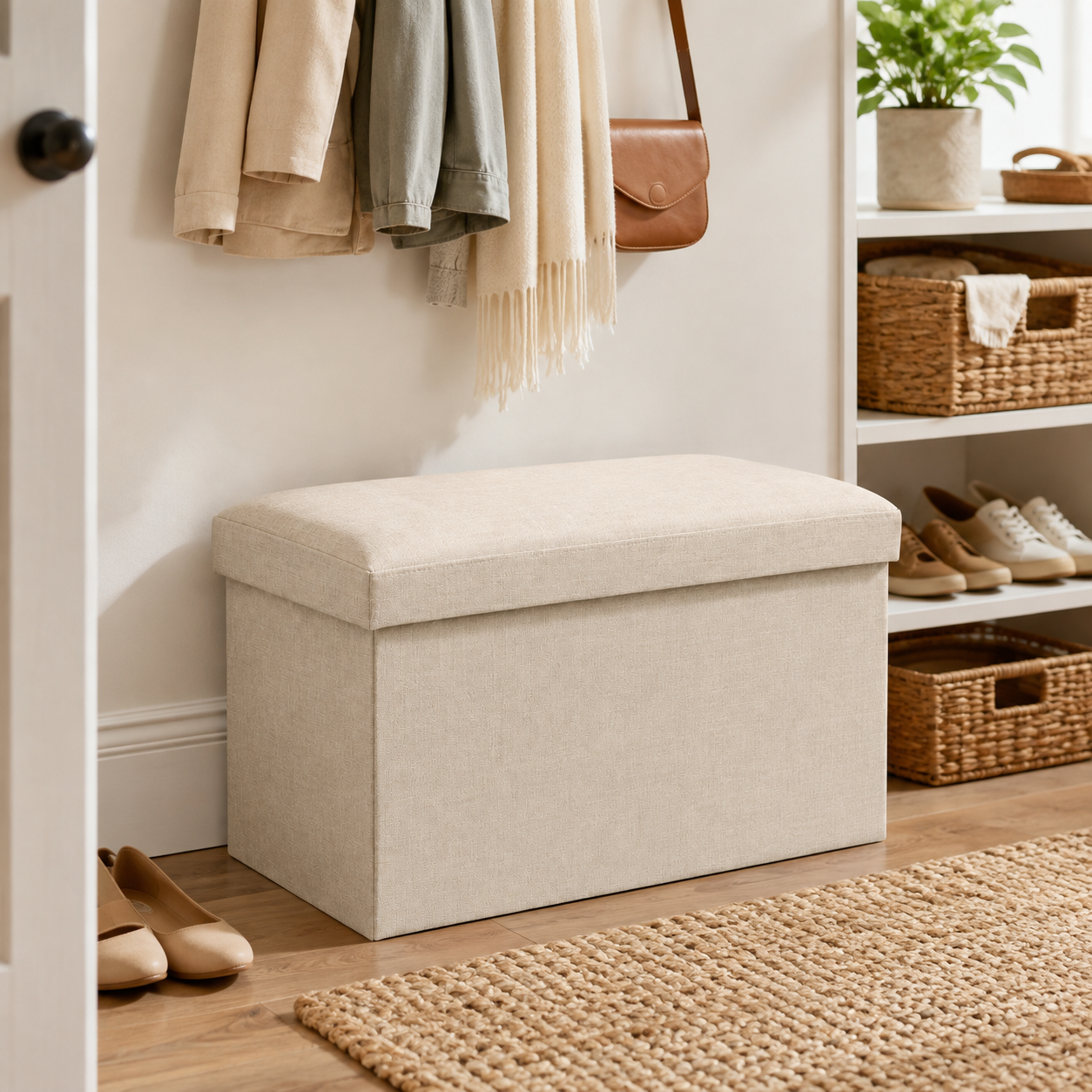 Foldable Storage Ottoman